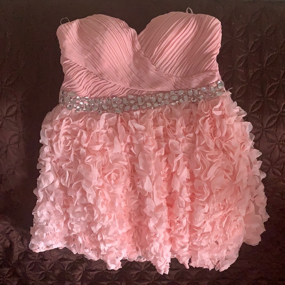 Soft Pink - Rose Mini Dress